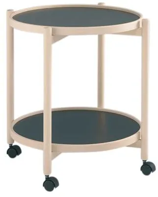 Thomsen Furniture James rullebord - bøg/melamin - bøg natur - Ø50 cm